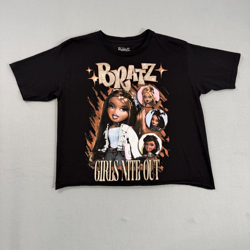 Bratz Graphic Tee Womens Medium Black Good 100% Cotton
